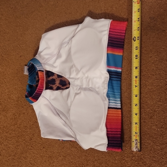 Crazy Train Clothing - Women's Medium Short Crop Top - Cheetah and Western Print - Picture 6 of 6